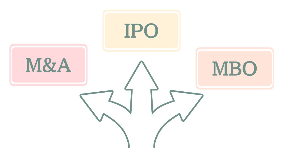 ​​事業承継ファンドの出口をイメージした画像