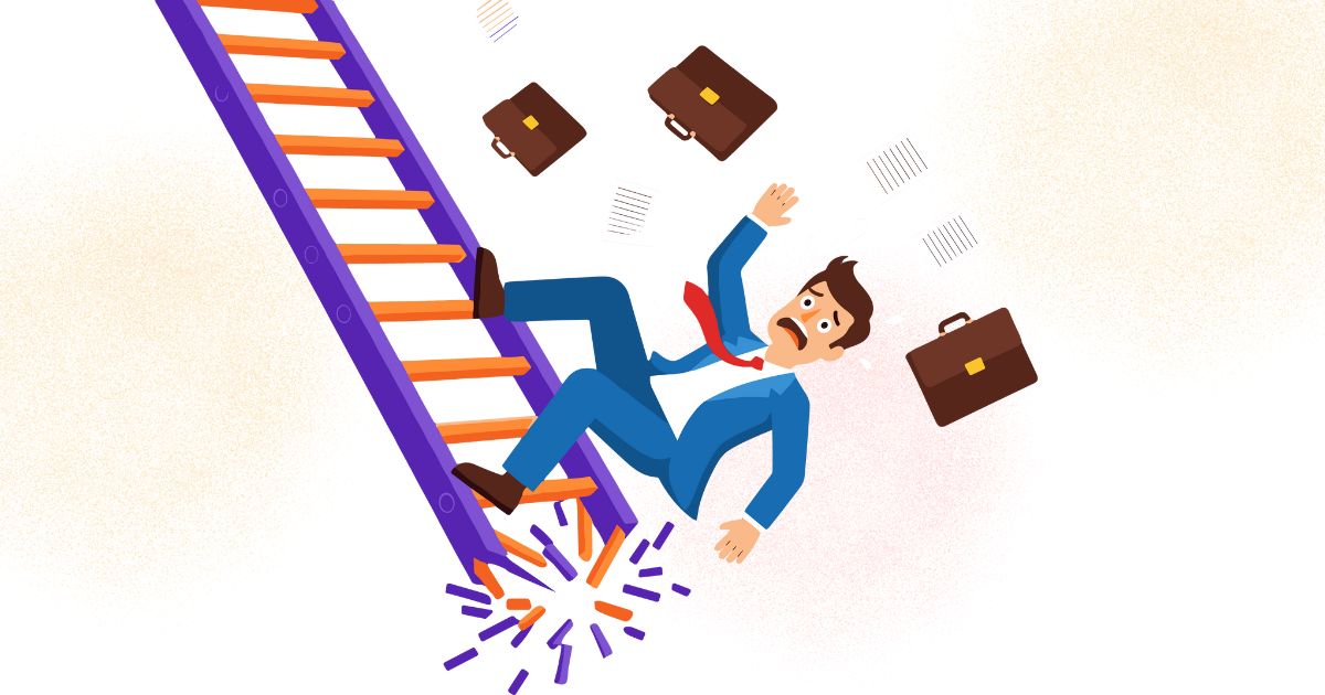 事業承継のよくある失敗事例をイメージした画像