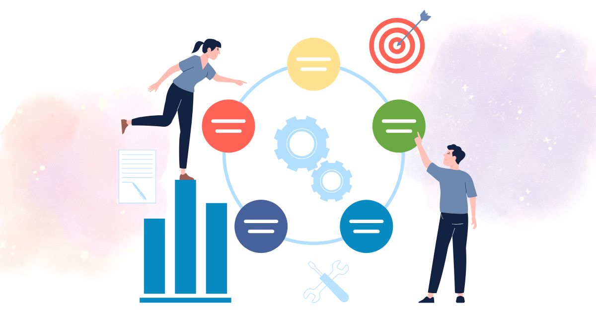 会社分割手続きの流れをイメージした画像