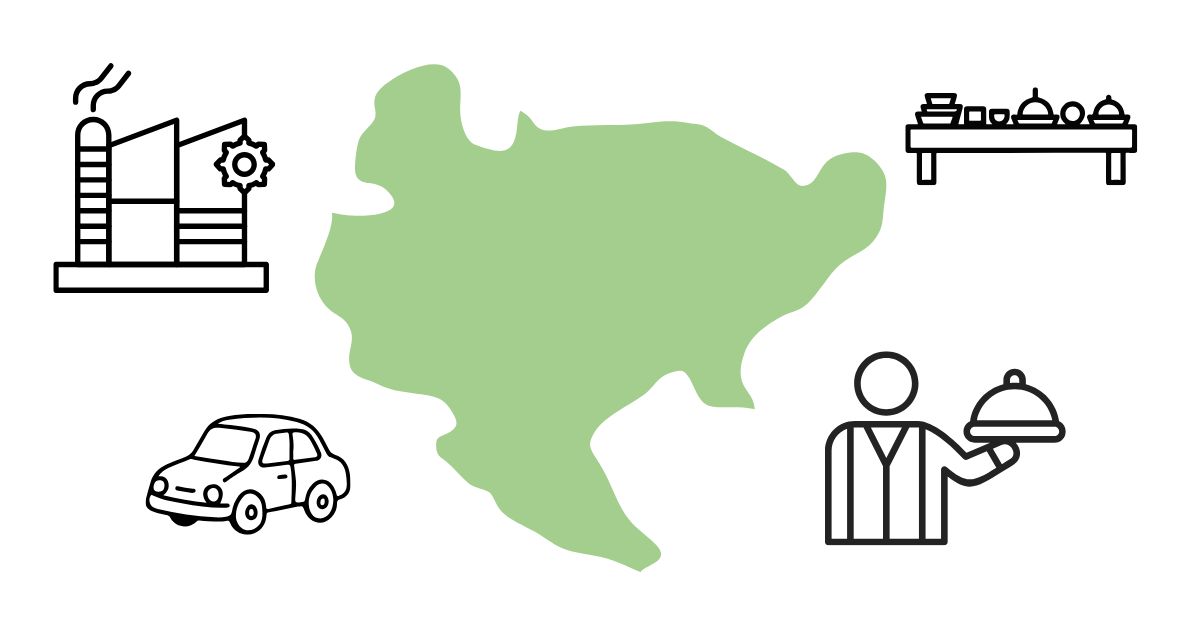 佐賀県の産業構造をイメージした画像