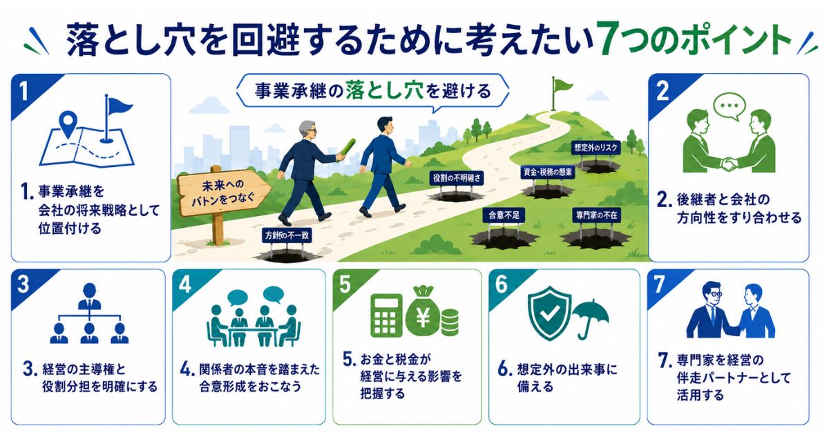 落とし穴を回避するためのポイントのイメージ画像